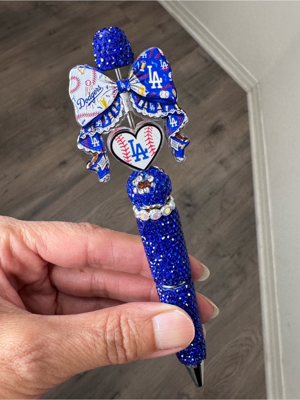 LA Dodger Fancy Beaded pen - Picture 4 of 4